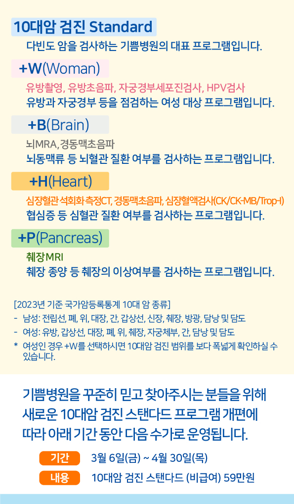 10대암 검진 리뉴얼 예약 작성 이미지
